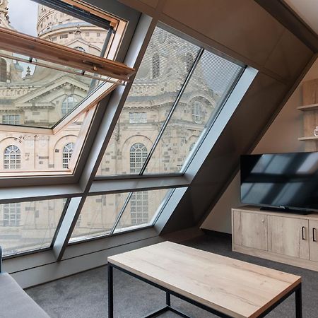 Familienapartment Mit Panoramablick Zur Frauenkirche Drezda Kültér fotó